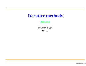 Iterative methods