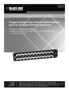 Staggered design helps minimize ANEXT between ports