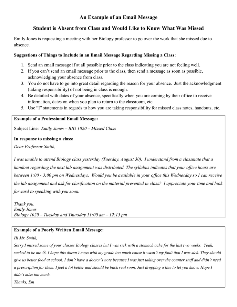 an-example-of-an-email-message-student-is-absent-from-class-and