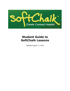 Student Guide to SoftChalk Lessons