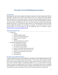 Karaoke Circuit Building Instructions