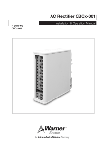 AC Rectifier CBCx-001 - Altra Industrial Motion