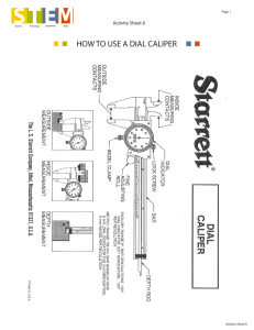 HOW TO USE A DIAL CALIPER