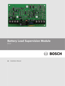 Battery Lead Supervision Module