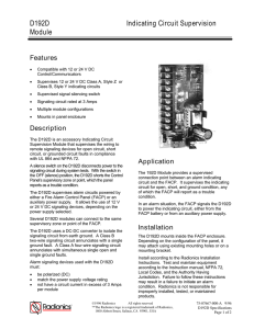 D192D Indicating Circuit Supervision Module