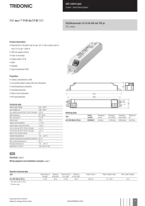 LED control gear Linear / area fixed output Uconverter LCI 10 W 350