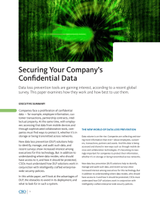 Securing Your Company`s Confidential Data