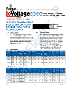 Electronic Wire and Cable