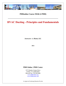 HVAC Ducting Principles And Fundamentals