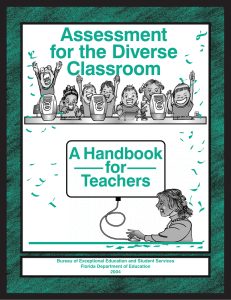 Assessment for the Diverse classroom
