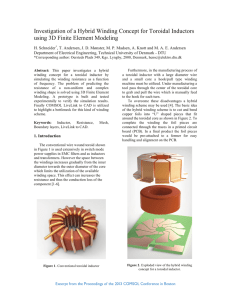 Investigation of a Hybrid Winding Concept for Toroidal Inductors