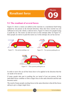 Resultant force - e