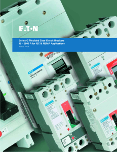 Series G Moulded Case Circuit Breakers