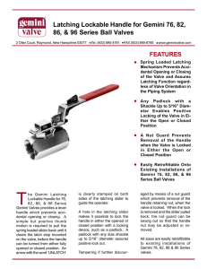 ISL029 – Latching Lockable Handle