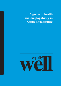 Equally Well - a guide to health and employability in South