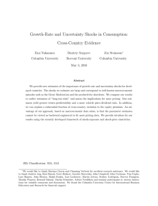 Growth-Rate and Uncertainty Shocks in Consumption