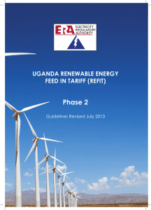 Uganda Renewable Energy Feed in Tariff - ERA