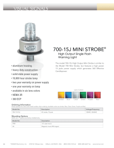 700-15j mini strobe - TOMAR Electronics, Inc.