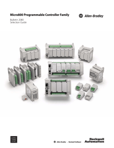 2080-SG001A-EN-P Micro800 Programmable Controllers Selection