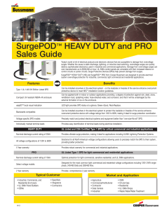 SurgePOD™ HEAVY DUTY and PRO Sales Guide