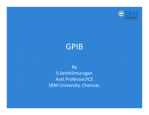 GPIB tutorial - SRM University