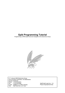 Gpib Programming Tutorial - G