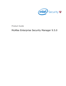 Enterprise Security Manager 9.5.0 Product Guide