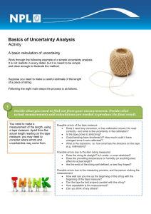 Basics of Uncertainty Analysis