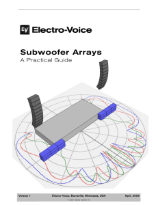 Subwoofer Arrays - Electro