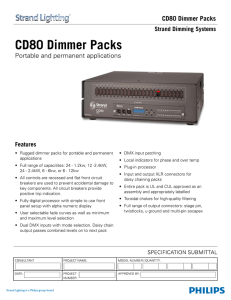 CD80 Dimmer Packs