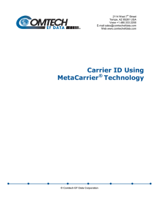Carrier ID Using MetaCarrier® Technology