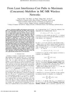 From Least Interference-Cost Paths to Maximum (Concurrent