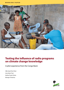 Testing the influence of radio programs on climate change knowledge