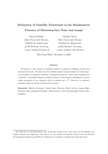 Estimation of Volatility Functionals in the Simultaneous Presence of