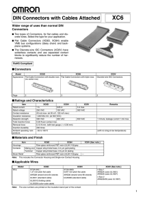 DIN Connectors with Cables Attached