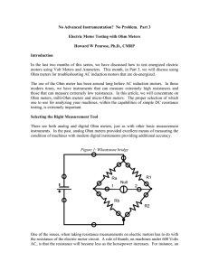 Circuit Resistance Testing