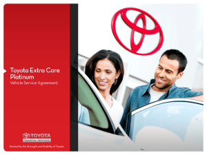 Toyota Extra Care Platinum - Toyota Financial Services