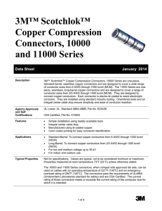 3M™ Scotchlok™ Copper Compression Connectors, 10000 and