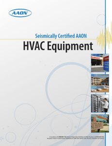 Seismically Certified AAON HVAC Equipment