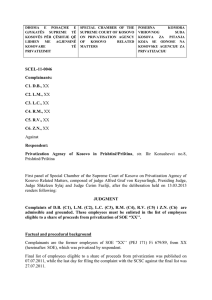 SCEL-11-0046 Complainants: C1. D.B., XX C2. L.M., XX C3