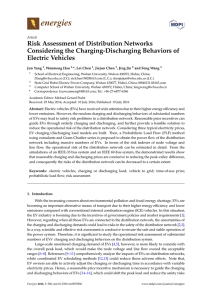 Risk Assessment of Distribution Networks Considering the Charging