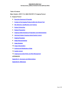 UPICT Protocol: FDG-PET/CT UPICT