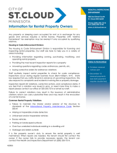 Information for Owners of Rental Properties