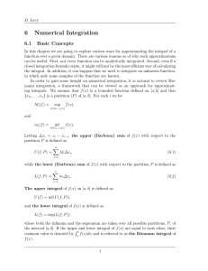 6 Numerical Integration