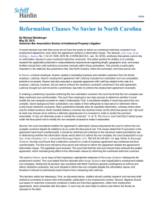Reformation Clauses No Savior in North Carolina