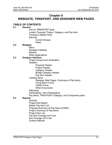 Chapter 9 WEBGATE, TRNS·PORT, AND DESIGNER WEB PAGES