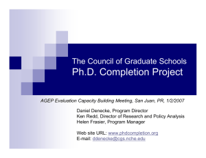 Ph.D. Completion Project - NSF-AGEP