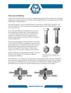 Structural Bolting