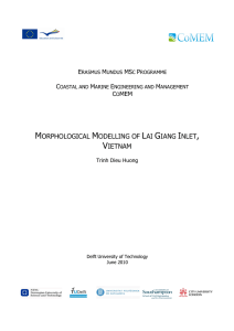 morphological modelling of lai giang inlet, vietnam
