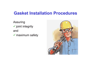 Gasket Installation Procedures